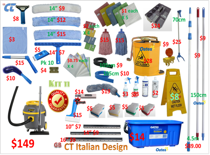 Cleaning Equipment Kit 11 Kit 11